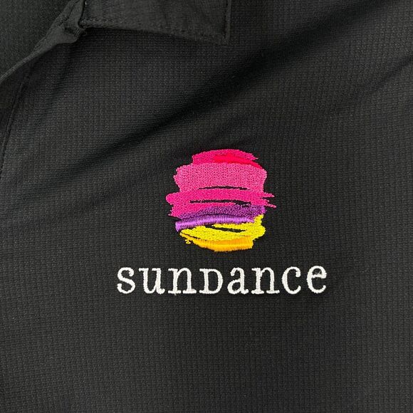 Nike Golf Shirt Womens Medium Black Polo‎ Dri Fit Performance Sundance - Picture 3 of 9